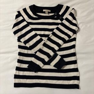 Banana Republic Black and White Striped Sweater